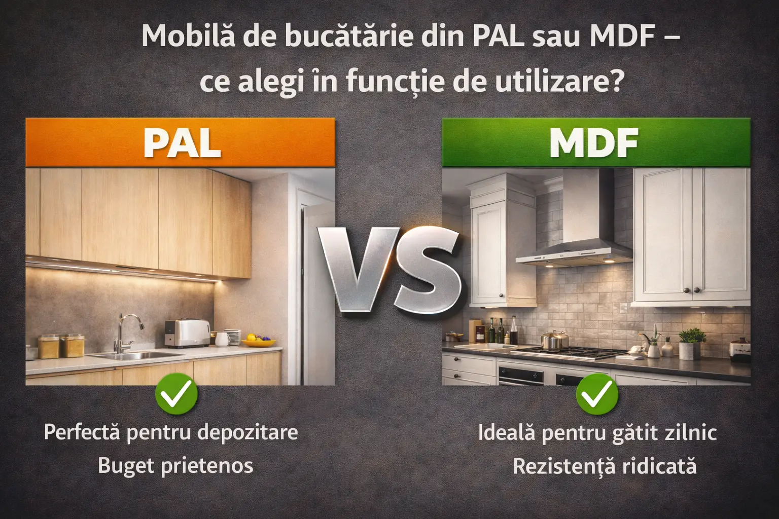 Bucatarie La Comanda Din Pal Si Mdf In Bacau Proiect Epoxym