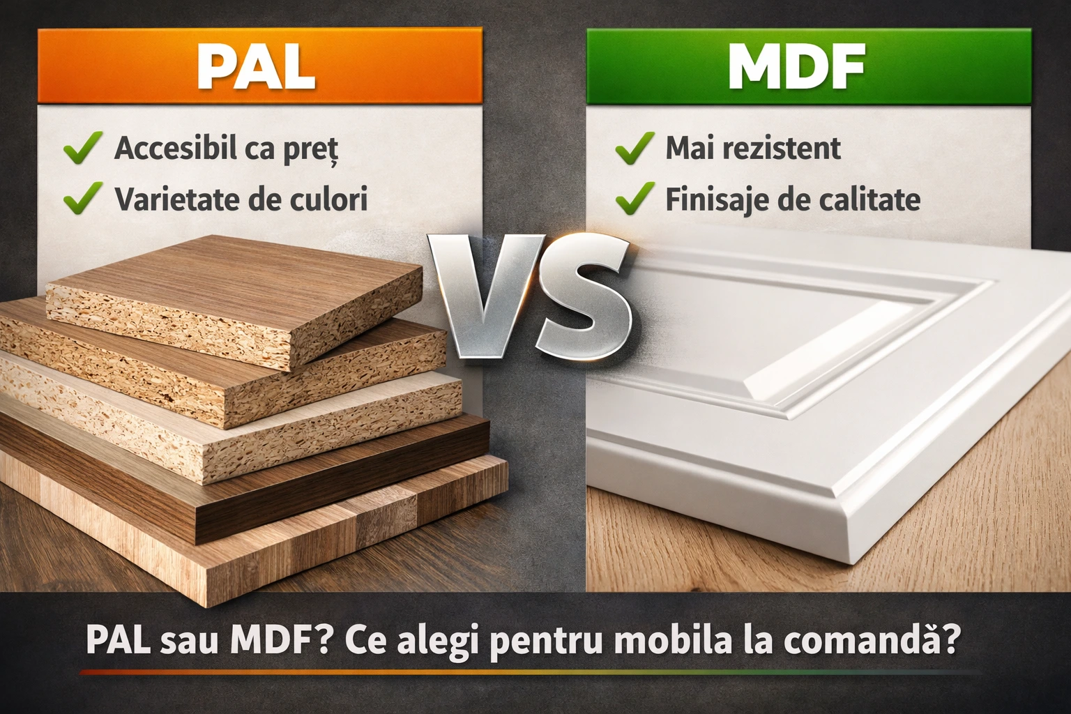 Pal Sau Mdf Explicam Diferentele Reale Unde Folosim Fiecare Material Si De Ce Combinatia Lor E Cea Mai Buna Solutie. Ghid Practic Din Experienta Proiectelor Epoxym In Bacau